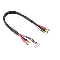 G-Force 1202-128 Charge/Balance Lead - 5Mm Bullit 2S - Charger 6S Xh - 2Mm Bullit - 14Awg - 30Cm (1) - Gf-1202-128