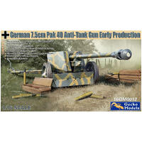 Gecko 1/16 German 7.5Cm Pak 40 Anti-Tank Gun (Early Production) Plastic Model Kit