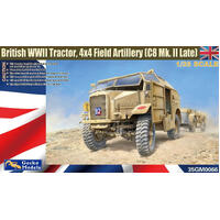 Gecko 1/35 British Wwii Tractor, 4X4 Field Artillery C8 Quad Mk. Ii Late Plastic Model Kit