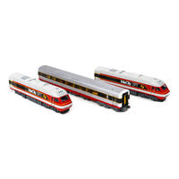 Gopher Models N Scale New South Wales Xpt 3Pc Set State Rail Authority "Candy" Livery