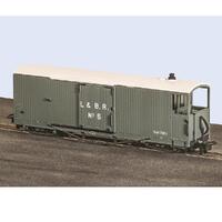 Peco Glt Oo-9 L&B 8 Ton Bogie Goods Brake Van L&B Livery Grey No.5 Open Ver