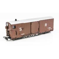 Peco Glt Oo-9 L&B 8 Ton Bogie Goods Brake Van Sr Livery Brown No. 56039 Cld Ver