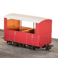 Peco 4 Wheel Open Side Coach Red