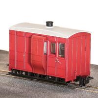 Peco 4 Wheel Brake Coach Red