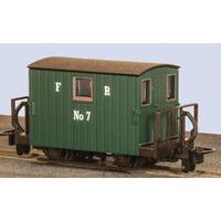 Peco Ffestiniog Quarryman Brake Coach (2 Balcony) Green