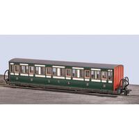 Peco Glt Oo-9 - Fr Short "Bowsider" Bogie Coach  Early Preservation Green 19