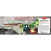 Guillow'S Mustang - Laser Cut Balsa Plane Model Kit