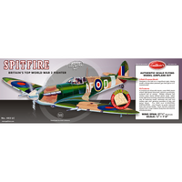 GUILLOW'S SPITFIRE - LASER CUT BALSA PLANE MODEL KIT