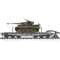 Hobbyboss 1/72 Schwere Plattformwagen Type Ssyms 80&Pz.Kpfw.Vi Ausf.E Sd.Kfz.181 Tiger I(Mid)[82934]