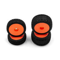 Hobbyplus Front/Rear Tire Set (Orange )