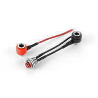 Hudy Set Of Black, Red & Black Cable With Red Button Switch - Hd104095