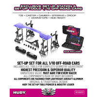 Hudyset-Up Station & Set-Up Tools + Carrying Bag For 1/10 Off-Road Cars