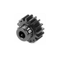HUDY PINION GEAR - HARD STEEL - 16T (MODULE 1)