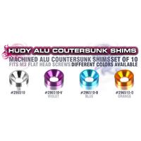 Hudy Alu Countersunk Shim - Violet - Hd296510-V