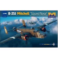 HONG KONG MODELS 1/48 B-25J "GLAZED NOSE" PLASTIC MODEL KIT