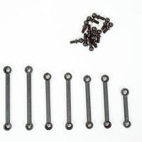 HELION HLNA0011 CAMBER. STEERING & SERVO LINKS WITH BALL STUDS (ANIMUS)