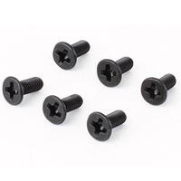 HELION HLNA0358 FLAT HEAD PHILIPS SCREWS (FHPS) BLACK ZINC M3X8MM 6 PCS.