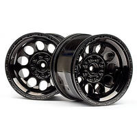 Hpi Bullet St Wheels Black Chrome (Pr) [101252]