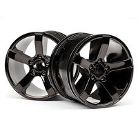 Hpi Bullet Mt Wheels Black Chrome (Pr) [101309]