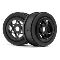 Hpi 107384 Ah-64 Wheel Black (42X83Mm/2Pcs)