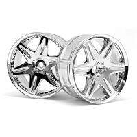 Hpi Lp32 Wheel Work Ls406 Chrome (2Pcs) [3344]