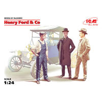 Icm 1/24 Henry Ford & Co (3 Figures) Plastic Model Kit