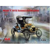Icm 1/24 Model T 1912 Commercial Roadster American Car Plastic Model Kit