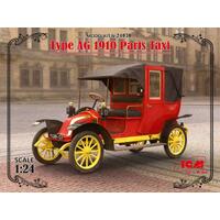 Icm 1/24 Type Ag 1910 Paris Taxi Plastic Model Kit