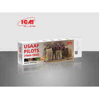 Icm Acrylic Paint Set: Usaaf Pilots (1944-1945) - 6 Colours
