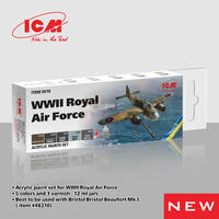 Icm Acrylic Paint Set: Wwii Royal Air Force - 6 Colours