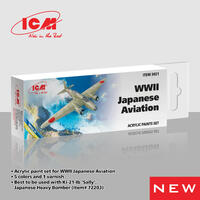 Icm Acrylic Paint Set: Wwii Japanese Aviation - 6 Colours
