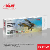 Icm Acrylic Paint Set: Wwii British Naval Aviation - 6 Colours