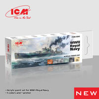 Icm Acrylic Paint Set: Wwii Royal Navy - 6 Colours