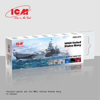 Icm Acrylic Paint Set: Wwii United States Navy - 6 Colours