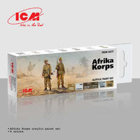 Icm Acrylic Paint Set: African Corps Uniform - 6 Colours