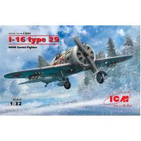 Icm 1/32 I-16 Type 29 Wwii Soviet Fighter Plastic Model Kit