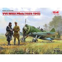 Icm 1/32 Vvs Rkka Pilots (1939-1942) (3 Figures) Plastic Model Kit