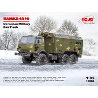 Icm 1/35 Kamaz-4310 Ukrainian Military Box Truck Plastic Model Kit