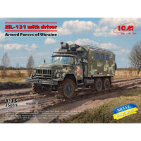 Icm 1/35 Zil-131 Of The Armed Forces Of Ukraine With Driver Plastic Model Kit