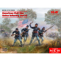 Icm 1/35 American Civil War Union Infantry. Set #2 Plastic Model Kit