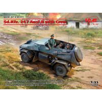 Icm 1/35 Sd.Kfz. 247 Ausf.B With Crew Plastic Model Kit