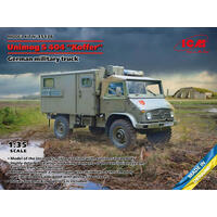 Icm 1/35 Unimog S 404 With Box Body German Military Truck Plastic Model Kit