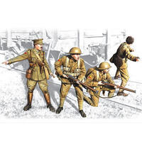 Icm 1/35 British Infantry (1917-1918) (4 Figures - 1 Officer 3 Soldiers) Plastic Model Kit