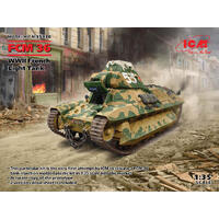 Icm 1/35 Fcm 36 Wwii French Light Tank Plastic Model Kit