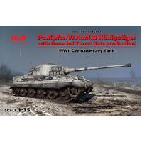Icm 1/35 Pz.Kpfw.Vi Ausf.B King Tiger With Henschel Turret (Late Production) Wwii German Heavy Tank Plastic Model Kit