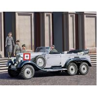 Icm 1/35 G4 (1939 Production) German Car With Passengers (4 Figures) Plastic Model Kit