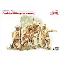 Icm 1/35 Gurkha Rifles (1944) (4 Figures) Plastic Model Kit