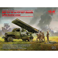 Icm 1/35 Bm-13-16 On G7107 Chassis With Soviet Crew Plastic Model Kit