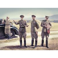 Icm 1/35 Soviet Staff Personnel (1943-1945) (4 Figures) Plastic Model Kit
