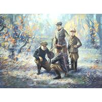 Icm 1/35 Wwii Soviet Partisans (4 Figures) Plastic Model Kit